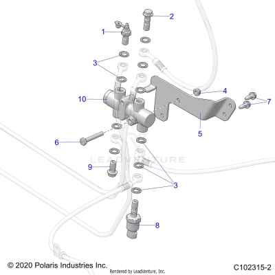 BRAKES, VALVE SYSTEM - A25SHE57CP/EP (C102315-2)