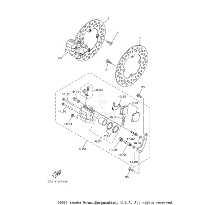 FRONT BRAKE CALIPER