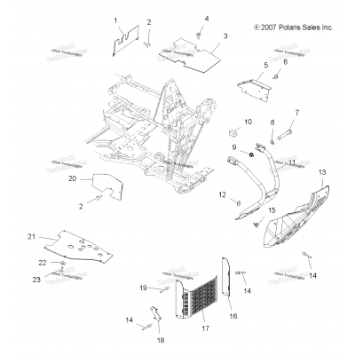 Chassis, Front Bumper & Shields