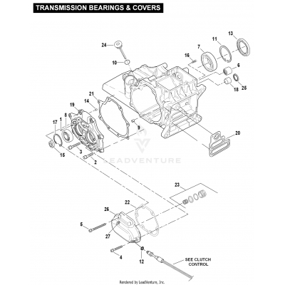 TRANSMISSION BEARINGS & COVERS