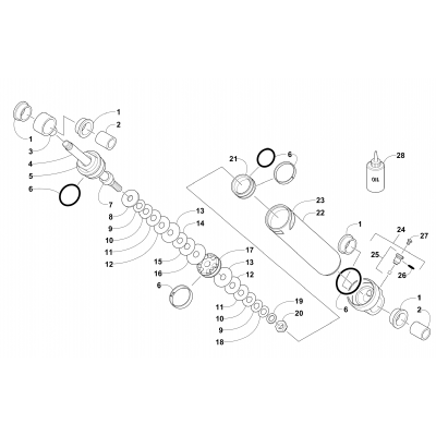 REAR SUSPENSION REAR ARM SHOCK ABSORBER