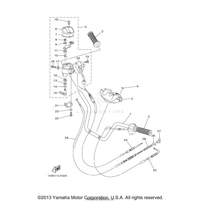 STEERING HANDLE CABLE