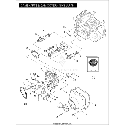 CAMSHAFTS & CAM COVER - NON JAPAN