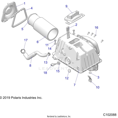 ENGINE, AIR INTAKE - A20SLZ95AE (C102088)