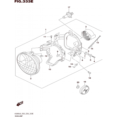 HEADLAMP (VL800TL6 E28)