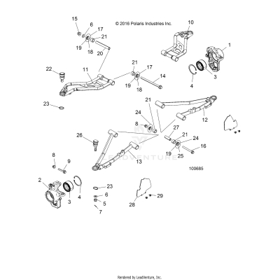 SUSPENSION, FRONT - A17DAE57AM (100685)