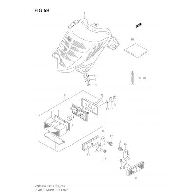 REAR COMBINATION LAMP (VZR1800Z L2 E33)
