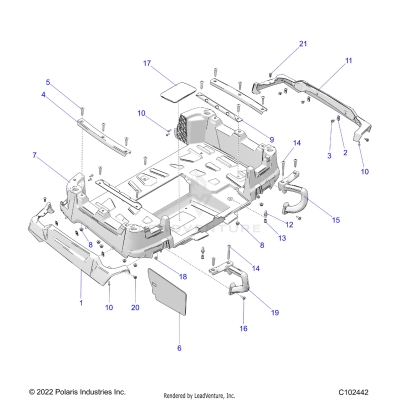 BODY, BOX, REAR - A23SWE57F1/S57C1/C2/E1/E2 (C102442)
