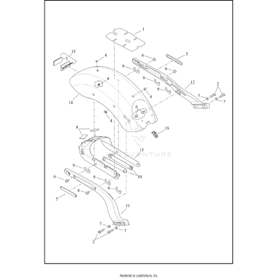 FENDERS AND SUPPORTS, REAR - FXBB
