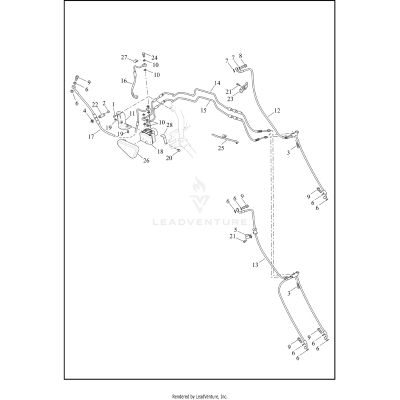 BRAKE LINES AND MODULE - ABS