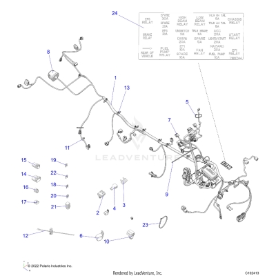ELECTRICAL, HARNESS - A19SHE57FP [C102413]