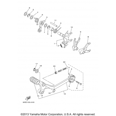 Shift Cam Fork