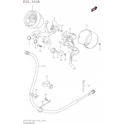 SPEEDOMETER (TU250XL5 E03)