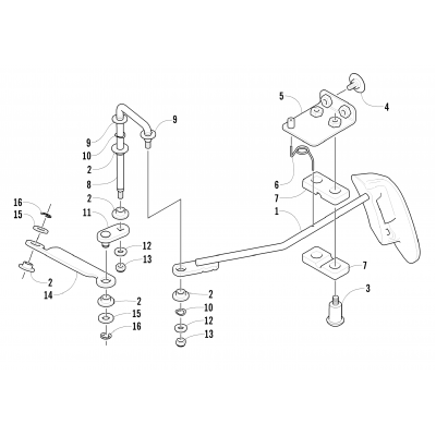 FRONT DRIVE SHIFT LINKAGE ASSEMBLY