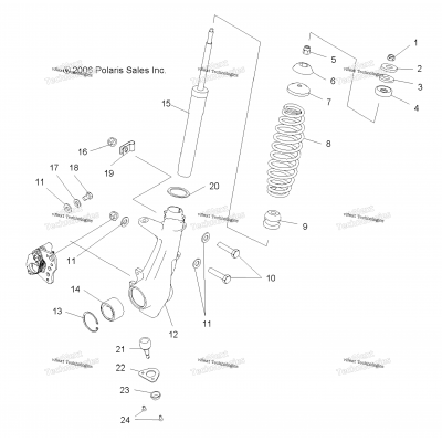 Suspension, Strut, Front