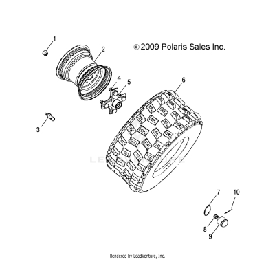 WHEELS, REAR - A25YPA20A4 (49ATVWHEELREAR10PHX)