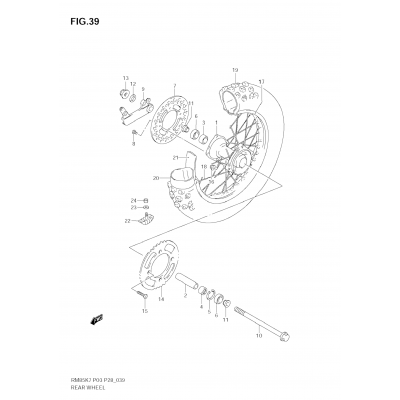 REAR WHEEL (RM85L K7/K8/K9/L0)