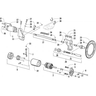 FLEX-DRIVE STARTER MOTOR ASSEMBLY