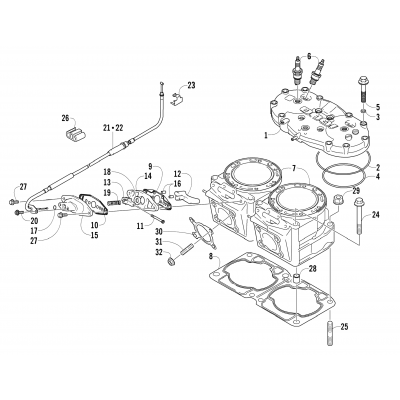 CYLINDER AND HEAD ASSEMBLY