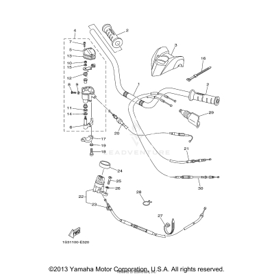 STEERING HANDLE CABLE
