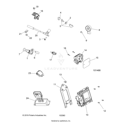ELECTRICAL, SWITCHES, SENSORS and ECM - A19SWS57C1/C2/E1/E2  (102060)