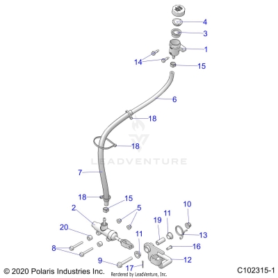 BRAKES, BRAKE PEDAL and MASTER CYLINDER - A25SEE57P2/P4 (C102315-1)