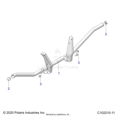 BODY, REAR RACK SUPPORT - A25SXM95AL (C102210-11)