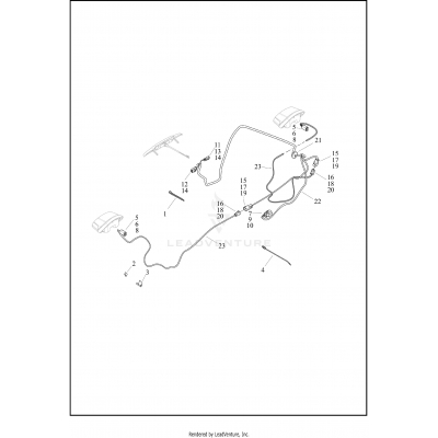 WIRING HARNESS, TURN SIGNALS AND LIGHTS, REAR - (HDI)