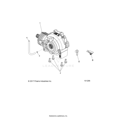 DRIVE TRAIN, FRONT GEARCASE - A19DCE87AK (101295)