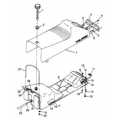 Seat & Gas Tank Trail Rmk