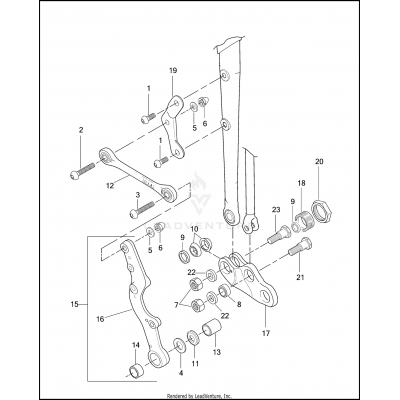 FORK ROCKERS & CALIPER MOUNTING - FLSTS/I