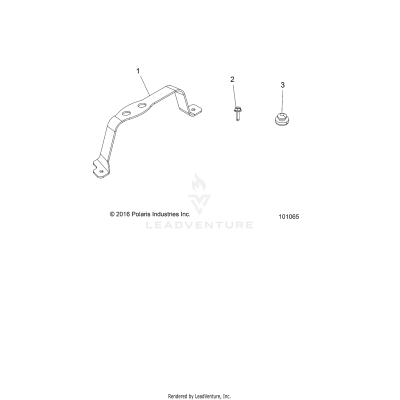 ENGINE, AIR INTAKE SYSTEM SUPPORT BRACKET - A19SWE57B1 [101065]
