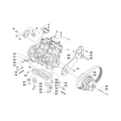 ENGINE AND RELATED PARTS