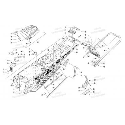 TUNNEL, REAR BUMPER, AND SNOWFLAP ASSEMBLY