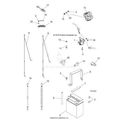 ELECTRICAL, BATTERY - A17DAH57A5 (101223)