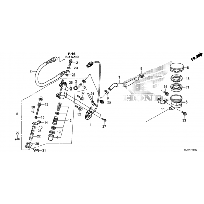 REAR BRAKE MASTER CYLINDER