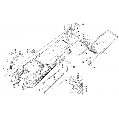 TUNNEL, REAR BUMPER, AND SNOWFLAP ASSEMBLY