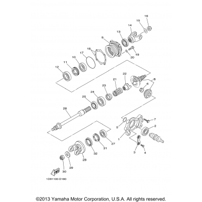 Middle Drive Gear