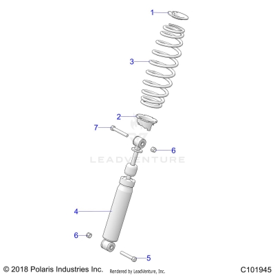 SUSPENSION, FRONT SHOCK - A19SHE57FP (C101945)