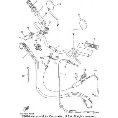 Steering Handle Cable