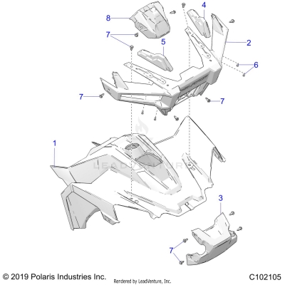 BODY, FRONT - A25HBA07B5/B7 (C102105)
