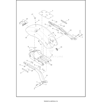 FENDERS AND SUPPORTS, REAR - FXBB
