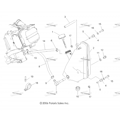 Engine, Oil System & Oil Tank