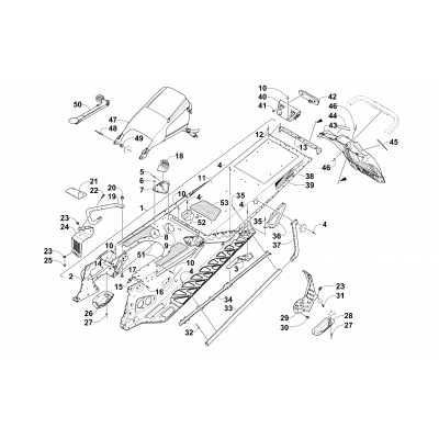 TUNNEL AND SNOWFLAP ASSEMBLY