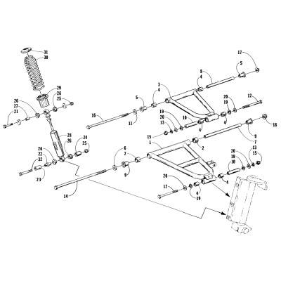 FRONT SUSPENSION AND SHOCK ABSORBER