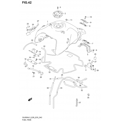 FUEL TANK (DL650AL3 E28)