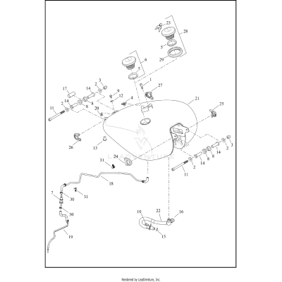 FUEL TANK - FLFB, FLHC, FXBR, FXLRS, FXLRST