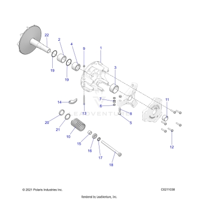 DRIVE TRAIN, PRIMARY CLUTCH - A25SXN85A4 (C0211038)