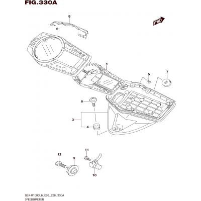 SPEEDOMETER (GSX-R1000L6 E03)