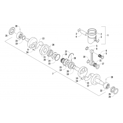 PISTON AND CRANKSHAFT